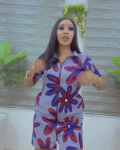 Load and play video in Gallery viewer, The Isoken Zipper Ankara or Pagne Africaine dress