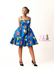 Load image into Gallery viewer, The Kwasi Ankara or Pagne Africaine Dress