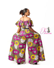 Load image into Gallery viewer, The Kambili Ankara or Pagne Africaine Jumpsuit (Without the belt)