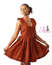 Load image into Gallery viewer, The Morayo Ankara or Pagne Africaine Dress