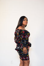 Load image into Gallery viewer, The Aya Stretchy Ankara or Pagne Africaine dress