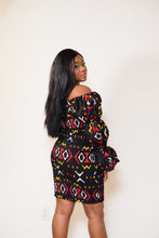 Load image into Gallery viewer, The Aya Stretchy Ankara or Pagne Africaine dress