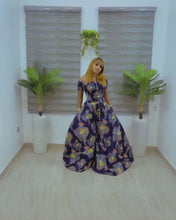 Load and play video in Gallery viewer, The Kelechi High waist wide leg two-piece Ankara or Pagne Africaine set
