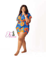 Load image into Gallery viewer, The Ijeoma Infinity  (Multi-Style) Ankara or Pagne Africaine Playsuit
