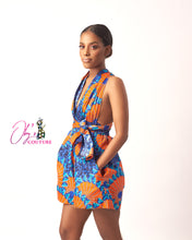 Load image into Gallery viewer, The Ijeoma Infinity  (Multi-Style) Ankara or Pagne Africaine Playsuit
