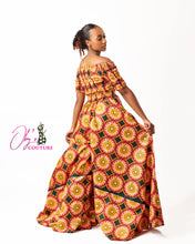 Load image into Gallery viewer, The Ihotu Ankara or Pagne Africaine Two-Piece Set
